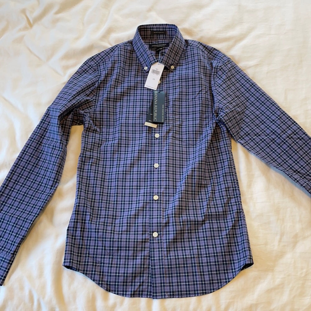 Banana Republic Tech Stretch Cotton Slim Flex Fit